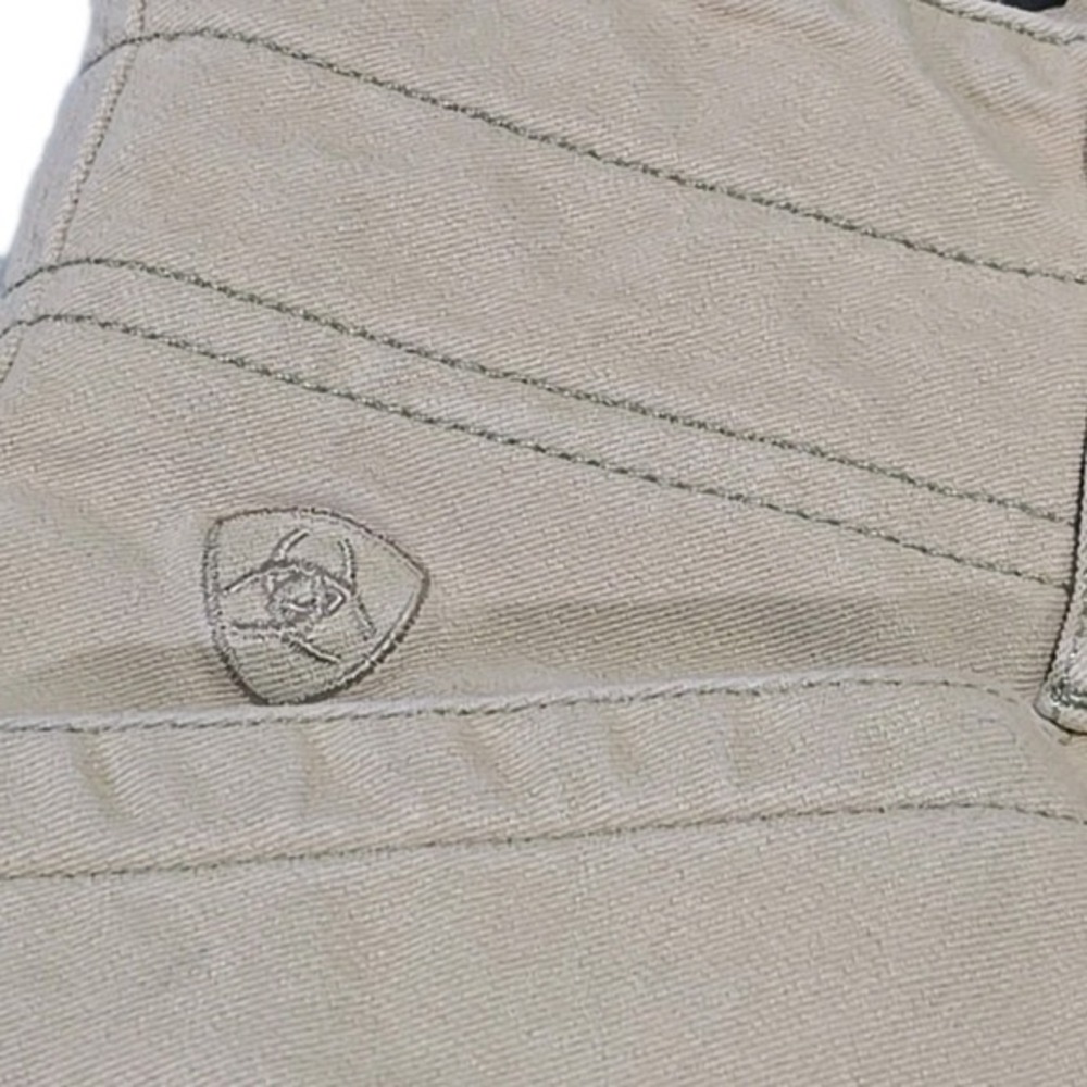 Ariat Women's Brittany Low Rise Breeches Suede Grip Riding Pants Beige Tan‎ 26L - Picture 4 of 9